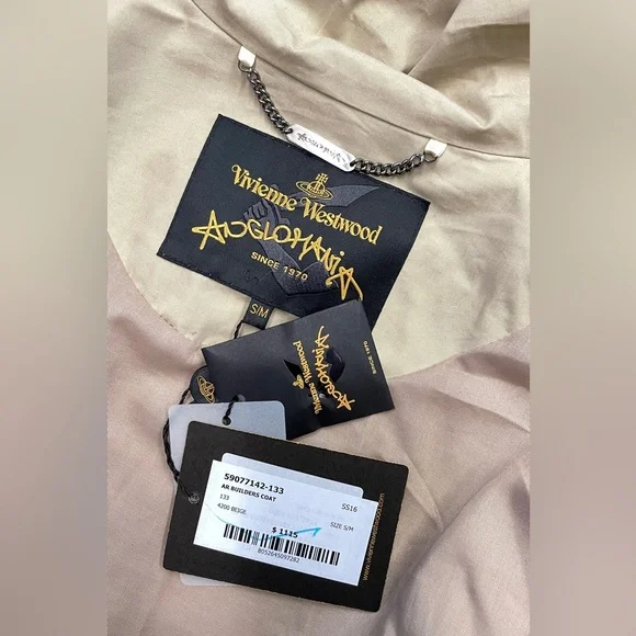 Vivienne Westwood “ACTIVE RESISTANCE TO PROPAGANDA” TRENCH COAT NWT SS16 - Picture 12 of 13